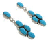 Sterling Silver Turquoise Dangle Post Earrings Jewelry TX26186